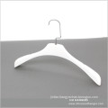 15" Adult Black White Plastic Suit Coat Hanger for Clothes
